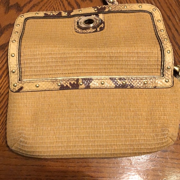 Coach Straw Python Clutch - Picture 9 of 16